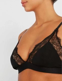 Love Stories X Lucy Williams Love Lace Soft-cup Bralette -Mode Charm Shop 109 3004734 L001005900 BLACK ALT04