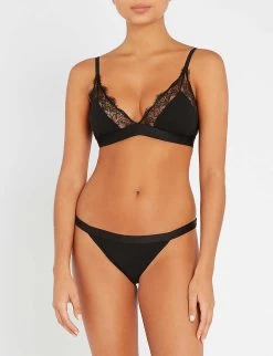 Love Stories X Lucy Williams Love Lace Soft-cup Bralette -Mode Charm Shop 109 3004734 L001005900 BLACK M