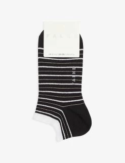 Falke Glitter Stripe Cotton-blend Trainer Socks