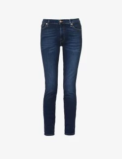 7 For All Mankind Slim Illusion High-rise Skinny Jeans