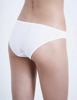 HANRO Ultralight Cotton-jersey Mini Briefs 12 HANRO Ultralight Cotton-jersey Mini Briefs -Mode Charm Shop 218 1000262 071340 WHITE ALT02