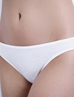 HANRO Ultralight Cotton-jersey Mini Briefs 13 HANRO Ultralight Cotton-jersey Mini Briefs -Mode Charm Shop 218 1000262 071340 WHITE ALT03