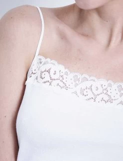 HANRO Moments Camisole -Mode Charm Shop 263 1000262 1484 WHITE ALT03