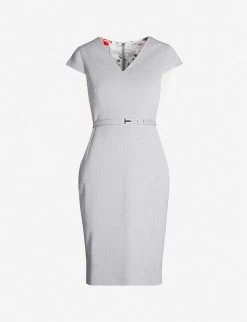 Ted Baker Michahd Crepe Tailored Midi Dress
