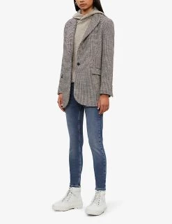 Whistles Sculpted Skinny High-rise Jeans -Mode Charm Shop R00036886 DENIM ALT01