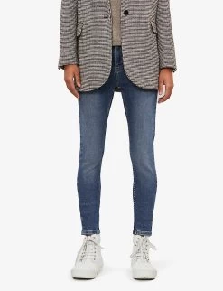 Whistles Sculpted Skinny High-rise Jeans -Mode Charm Shop R00036886 DENIM ALT02