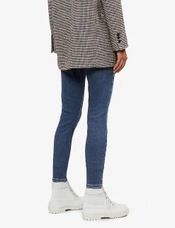 Whistles Sculpted Skinny High-rise Jeans -Mode Charm Shop R00036886 DENIM ALT03