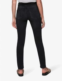 Whistles Sculpted High-rise Stretch-denim Jeans -Mode Charm Shop R00050231 BLACK ALT02