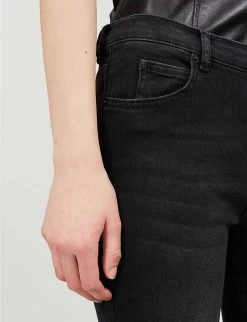 Whistles Sculpted High-rise Stretch-denim Jeans -Mode Charm Shop R00050231 BLACK ALT04