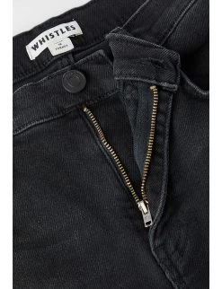 Whistles Sculpted High-rise Stretch-denim Jeans -Mode Charm Shop R00050231 BLACK ALT05