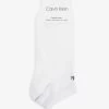 Calvin Klein Logo-embroidered Cotton-blend Socks Pack Of Three -Mode Charm Shop R00090414 WHITE M