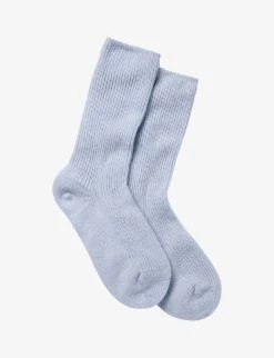 Ribbed Cashmere Bedsocks