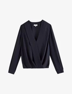 CLAUDIE PIERLOT Bonjour Pleated Crepe Top
