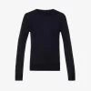 Joseph Round-neck Fine Merino-wool Jumper 1 Joseph Round-neck Fine Merino-wool Jumper -Mode Charm Shop R03658528 NAVY ALT10
