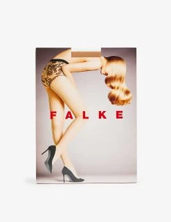 Falke Sheer Lady Floral-embroidered 20 Denier Tights