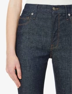 GOOD AMERICAN Always Fits High-rise Skinny-leg Stretch-denim Jeans -Mode Charm Shop R03761602 S DEEPBLUE006 ALT04