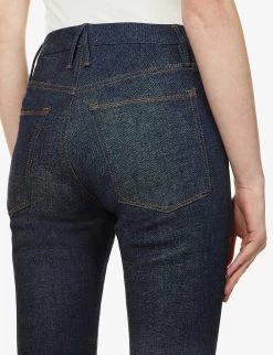 GOOD AMERICAN Always Fits High-rise Skinny-leg Stretch-denim Jeans -Mode Charm Shop R03761602 S DEEPBLUE006 ALT05