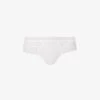 Wacoal Raffiné Mid-rise Lace Stretch-lace Thong -Mode Charm Shop R03767809 WHITE M
