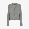 Whistles Long-sleeved Cashmere Cardigan -Mode Charm Shop R03769046 GREY M