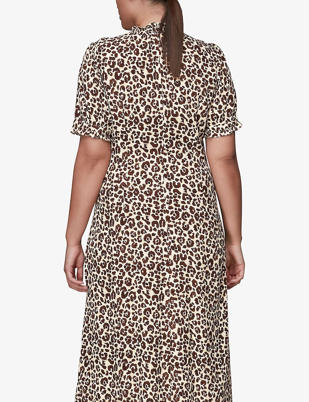 Whistles Ada Animal-print Midi Dress 5 Whistles Ada Animal-print Midi Dress - Image 3