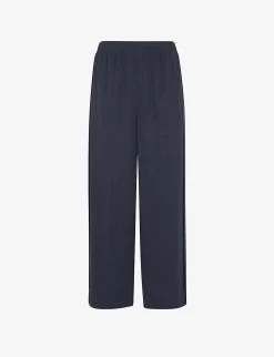 Whistles Wide-leg High-rise Crepe Trousers