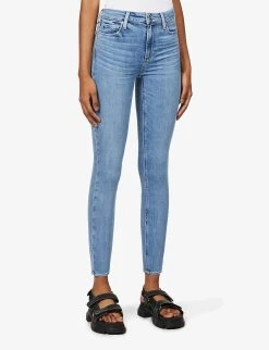 Paige Hoxton Ankle Cropped Skinny High-rise Stretch-denim Jeans -Mode Charm Shop R03820907 ADVENTUROUS ALT02