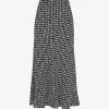Whistles Landmark-print A-line Bias-cut Woven Midi Skirt -Mode Charm Shop R03835900 BLACK M