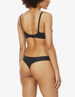 Wacoal Accord Soft-cup Stretch-jersey Triangle Bra -Mode Charm Shop R03841434 BLACK ALT03