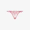 AGENT PROVOCATEUR Zuri Mid-rise Floral-embroidered Mesh Thong -Mode Charm Shop R03841562 SANDGOLD M