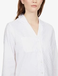 Kate Polka Dot-pattern Cotton Pyjama Set -Mode Charm Shop R03850690 WHITE ALT04