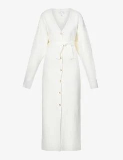 Peony V-neck Knitted Maxi Dress