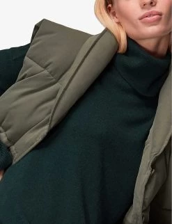 Whistles Roll-neck Cashmere Jumper -Mode Charm Shop R03858780 DARKGREEN ALT04