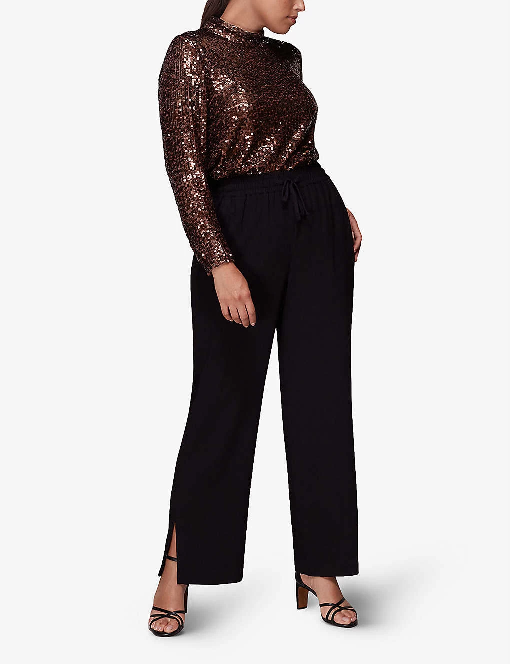 Whistles High-neck Sequin Woven Blouse 4 Whistles High-neck Sequin Woven Blouse - Image 2