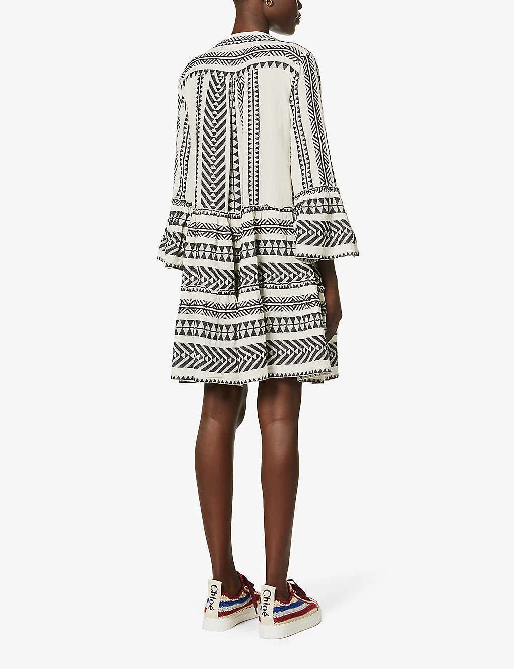 Devotion Twins Ella Flared-sleeve Cotton Mini Dress 6 Devotion Twins Ella Flared-sleeve Cotton Mini Dress - Image 4