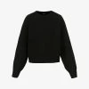 Joseph Round-neck Ribbed Wool Jumper -Mode Charm Shop R03900766 BLACK M