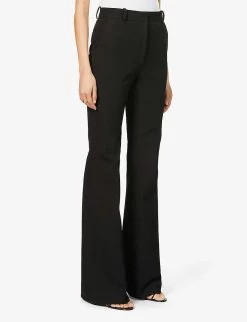 Joseph Tafira Slim-leg Mid-rise Stretch-woven Trousers -Mode Charm Shop R03900871 BLACK ALT02