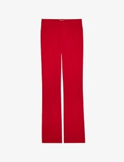 Zadig & Voltaire Pistol Flared Low-rise Woven Trousers
