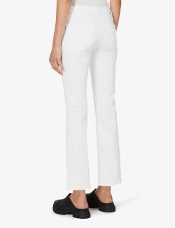 FRAME Le Crop Mini Boot Boot-cut Mid-rise Jeans -Mode Charm Shop R03914766 BLANC ALT03