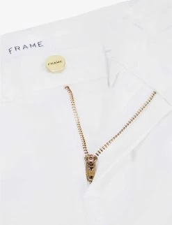 FRAME Le Crop Mini Boot Boot-cut Mid-rise Jeans -Mode Charm Shop R03914766 BLANC ALT06