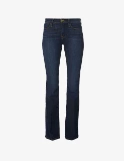 FRAME Le High Flare High-rise Stretch-denim Jeans
