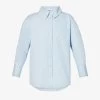 ANINE BING Mika Relaxed-fit Cotton Shirt -Mode Charm Shop R03927569 BLUE M