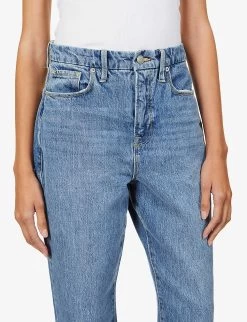 GOOD AMERICAN Good Boy Tapered High-rise Jeans -Mode Charm Shop R03930109 BLUE941 ALT04