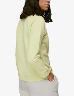 Whistles Voila-embroidered Cotton Sweatshirt -Mode Charm Shop R03936184 LIME ALT03