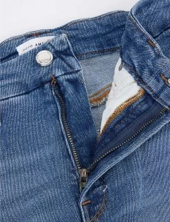 GOOD AMERICAN Good Legs Cropped Slim-leg Mid-rise Stretch-denim Jeans -Mode Charm Shop R03939749 INDIGO149 ALT06