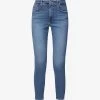 GOOD AMERICAN Good Legs Cropped Slim-leg Mid-rise Stretch-denim Jeans -Mode Charm Shop R03939749 INDIGO149 M