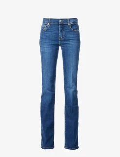 7 For All Mankind Bootcut Mid-rise Stretch-denim Jeans