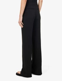 Joseph Cavendish Wide-leg Stretch-woven Trousers -Mode Charm Shop R03963534 BLACK ALT03