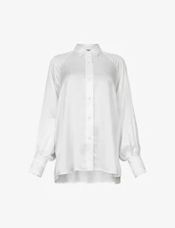 AllSaints Oana Raglan Sleeve Recycled-viscose Shirt