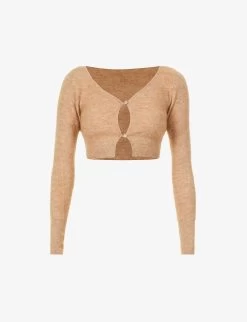 Jacquemus Le Cardigan Alzou V-neck Mohair-blend Cardigan