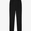 THE KOOPLES Tapered-leg Mid-rise Wool Trousers -Mode Charm Shop R03977094 BLA01 M